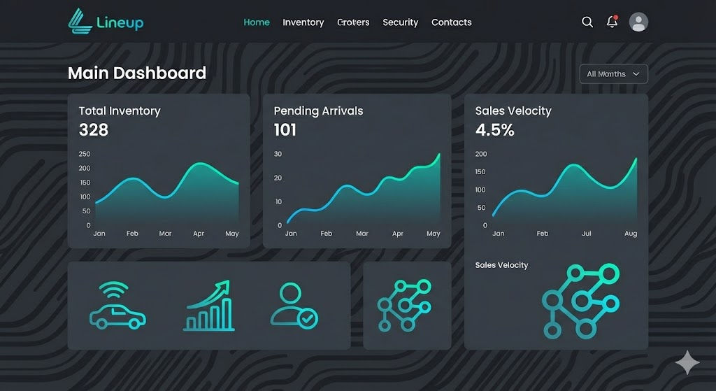 Lineup Recon Dashboard Interface